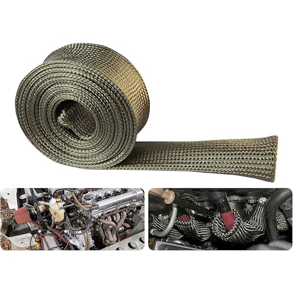 Heat Shield Sleeve Fuel Line Heat Shield Auto Hose Spark Plug Wire Cover  Protectors Boots Roll 2500 Degree for Caru0026Auto Wire Loom Brake Cable (3/4  IDX10FT, Titanium), Heat Shields - Amazon Canada