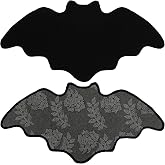 Non-Slip Bat Bath Mat,Gothic Spooky Halloween Bathroom Rug 30.1