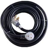 MaxWorks 80703 Heavy Duty 40 Foot 8 AWG/3C 6-50 Nema R Plug Lighted Welding Cord with ETL Approved