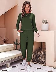 Ekouaer Women's Pajama Sets Casual 2Pcs Sleepwear