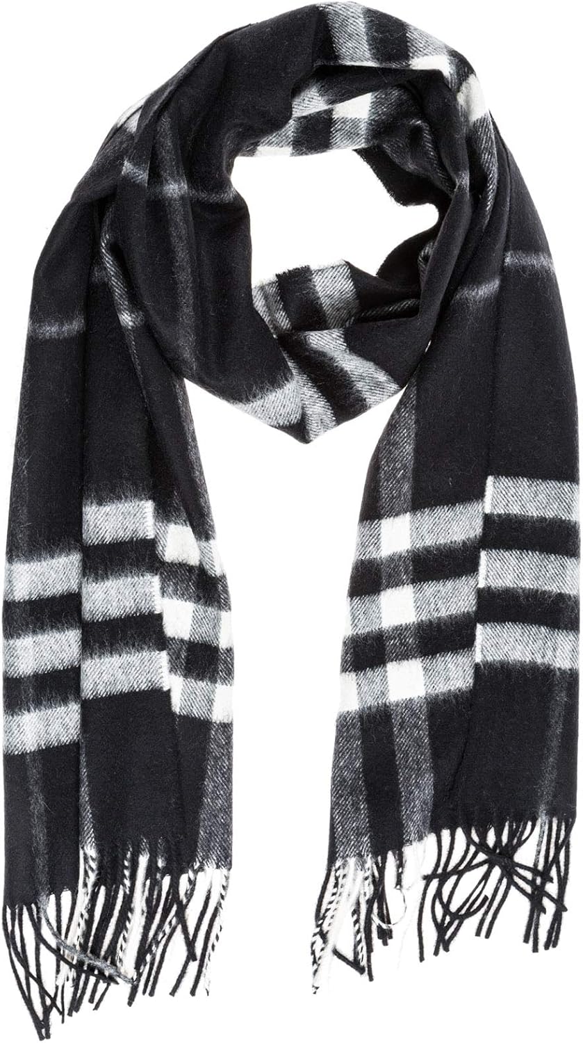 mens black burberry scarf