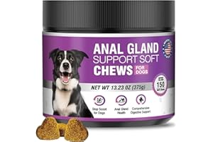 TTIXRL Dog Anal Gland Soft Chews 150 Stop Scoot for Dogs Supports Anal Gland Bowel Function Digestive Health Fiber Pumpkin Supplement for Dogs Pet Diarrhea Bowel Support Probiotics Digestive (Chicken Flavor)