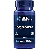 Life Extension Pregnenolone, neurohormone, Promotes Memory Health and Brain Plasticity, Gluten-Free, Non-GMO, 100 Capsules