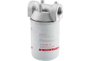 1 Inch NPT Fuel Tank Filter Kit, High Flow 25 GPM 30 Micron Spin-on Particulate Filter Compatible With Diesel Transfer Pump