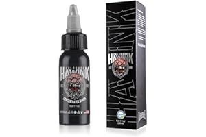 HAWINK Tattoo Ink 1 oz (30ml) Vegan-Friendly USA Standard Black Ink Professional Pigment Supplies Concentrated TI203-30-002