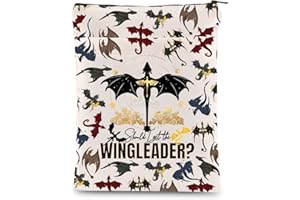 KEYCHIN 4th Wing Dragon Rider Book Sleeve Empyrean Bookish Gifts Should I Get The Wing Leader Book Covers Ya Fantasy Book Lover Gifts (Wing Leader-BS)