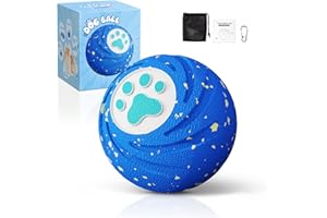 LOVKID Interactive Dog Ball for Large Dogs - Dog Toys for Aggressive Chewers to Keep Them Busy, Durable E-TPU Material, 3 Play Modes Automatic Dog Balls for Medium and Large Dogs, Indoor & Outdoor (Blue)