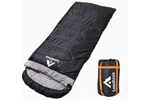 LONDTREN Large 0 Degree Sleeping Bags for Adults Cold Weather Sleeping Bag Camping Winter Below Zero 20 15 Flannel Big and Tall XXL