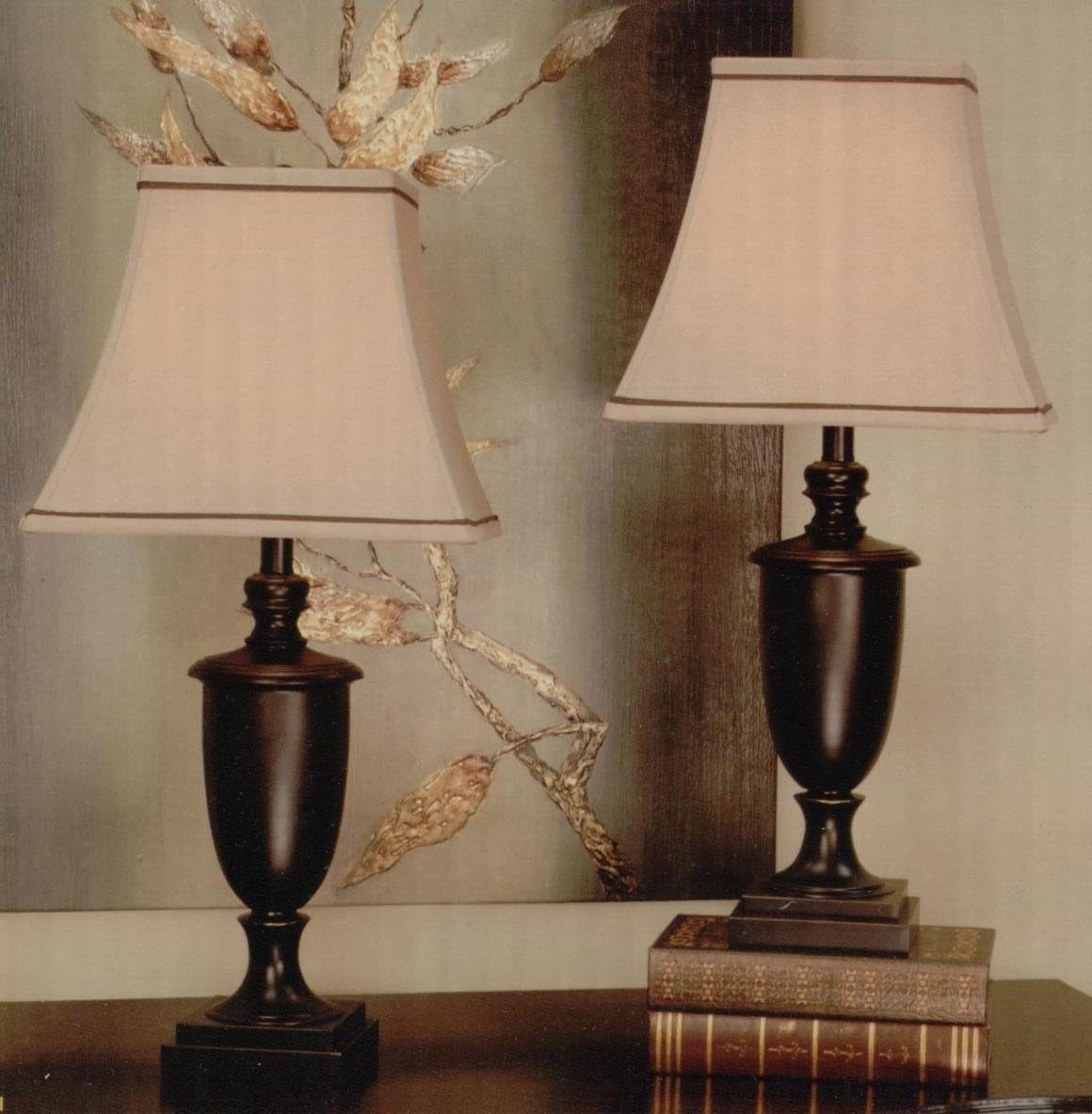 J Hunt Metal Urn Table Lamp Bronze Finish Shade Included Amazon Com