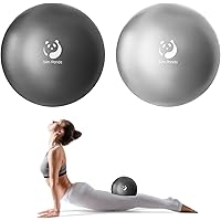 Slim Panda Pilates Ball,9 Inch Small Exercise Ball, Therapy Ball, Core Ball, Mini Yoga Ball for Pilates, Balance, Stability,