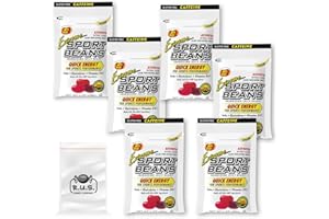 R.U.S. CANDY Jelly Belly Extreme Sport Beans - Energizing Jelly Beans - Assorted Flavors, 6 Pack- includes RUS Candy Company Travel Size Pocket Bag (Extreme Assorted)