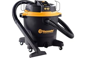 Vacmaster Professional - Wet/Dry Vac, 16 Gallon, Beast Series, 6.5 HP 2-1/2" Hose (VJH1612PF0201), Black