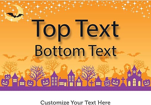 Amazon Com Half Price Banners Custom Halloween Bat Vinyl