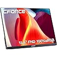 c-force Portable Monitor 15.6'' IPS 100% sRGB USB C, Gaming Display HDR Build-in Speakers, Second External Portable Monitor for Laptop Mac Phone PS5 Xbox Switch