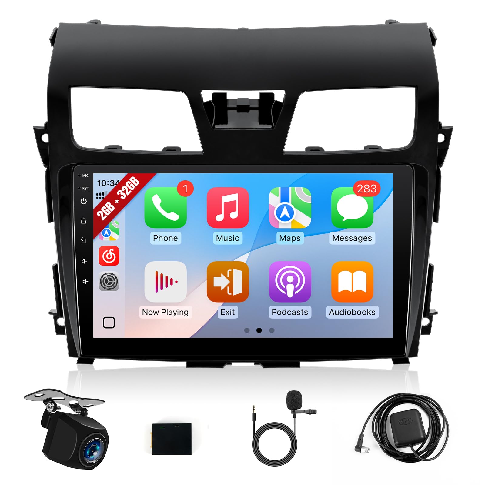 Photo 1 of Upgraded Car Radio Stereo for Nissan Altima 2013 2014 2015, KuTaiTai 10.1 Inch Car Play Screen for Nissan Altima 2013-2015 with Wireless Carplay Android Auto Mirrorlink GPS BT WiFi Mic Backup Camera