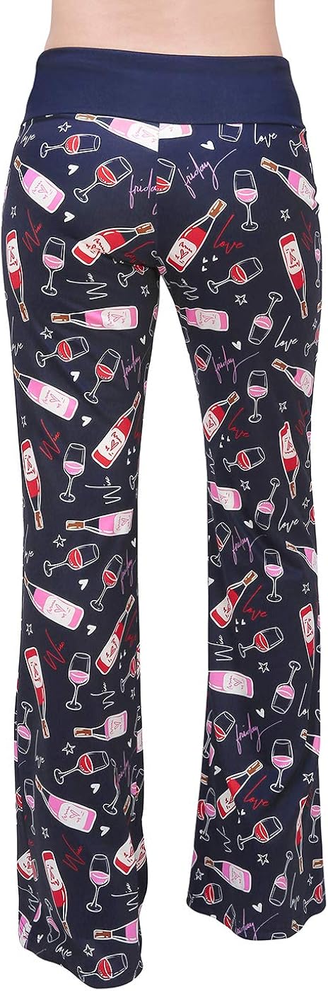 HDE Womens Pajama Pants Wide Leg Sleepwear Casual Loose Lounge PJ Bottoms at  Women’s Clothing store