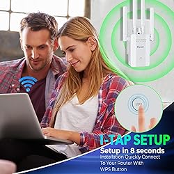 2024 WiFi Extender Signal Booster, up to 10k+sq. ft