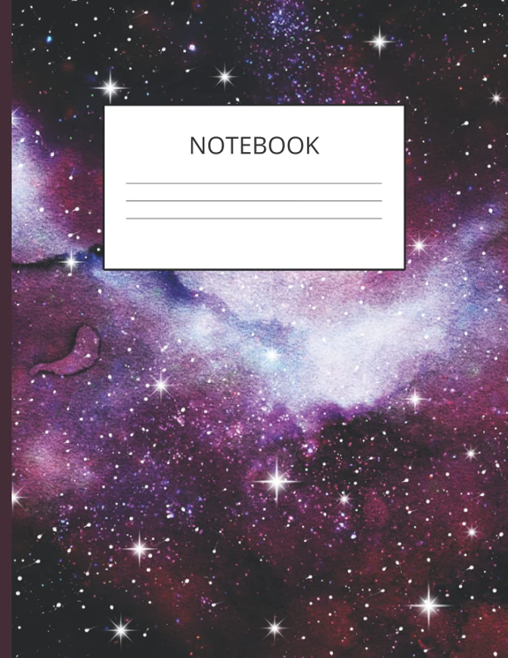 Notebook Galaxy Wide Ruled Lined Paper Notebook Cosmos Notebook Galaxy Notes: 120 Pages Composition Notebook Journal Galaxies Notebook for Teens ... School Notebook Galaxy College Writing Notes