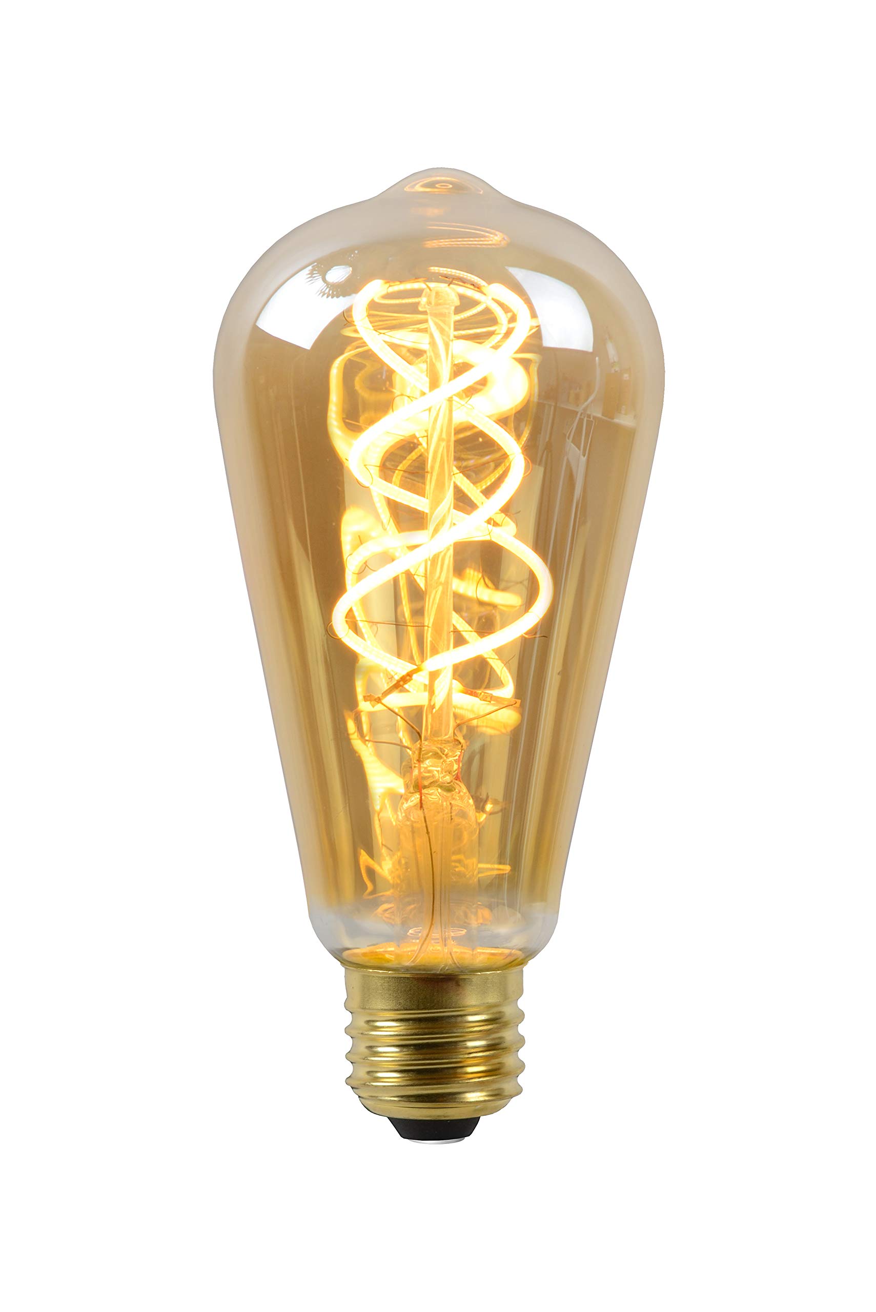 Lucide LED Bulb Twilight Sensor - Filament Bulb Outdoor - Ø 6,4 cm - LED - E27-1x4W 2200K - Amber