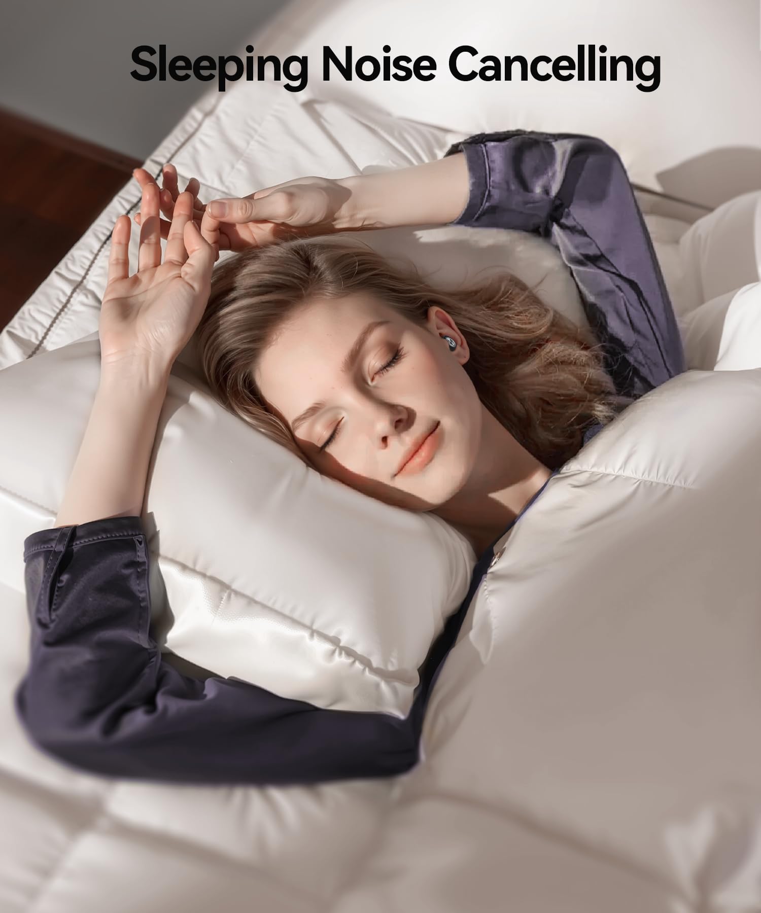 Ear Plugs for Sleeping Noise Cancelling 50dB Concert Earplugs for Noise Reduction Reusable Soft Silicone Ear Plugs for Snoring Shooting Work Motorcycle Airplane Musician with 7 Eartips Case Oil Black