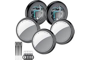 2026 New [Apple MFi Certified] (iOS Only) Air Tracker Tags-5 Pack, Bluetooth Tracker for Apple Find My, Replaceable Battery, 