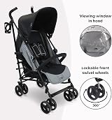 My Babiie MB02 Plus Stroller Birth to 4 Years Black & Grey view 8
