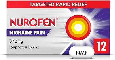 Nurofen Ibuprofen Lysine Caplets 342mg 12 Count Migraine Pain Relief