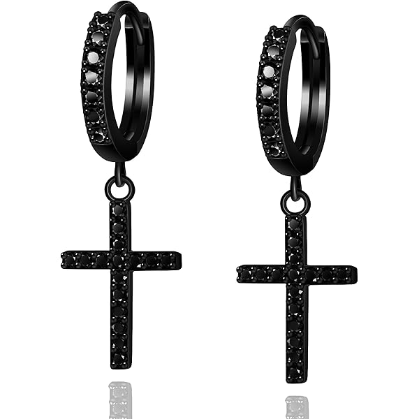 アクセサリー PREEK Cross Earrings Amazon.com: Cubic Zirconia Stud Earrings for Women, Stud