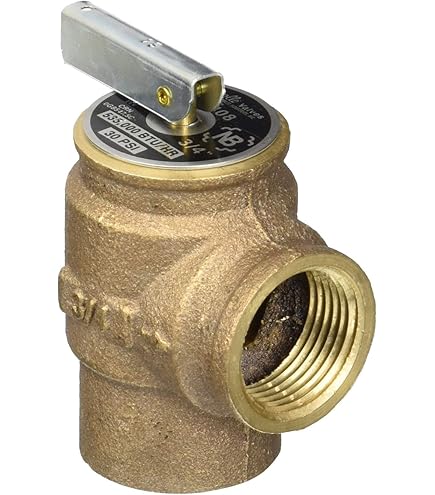 Apollo Brass Safety Relief Valve - 50 Psi ASME Steam Valve 1/2" NPT