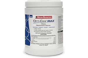 Micro-Scientific - M60034 Wipes Disinfectant Cleaner 160 Wipes Professional Disposables Surface Disinfectant Cleaning Wipes Opti Cide Max