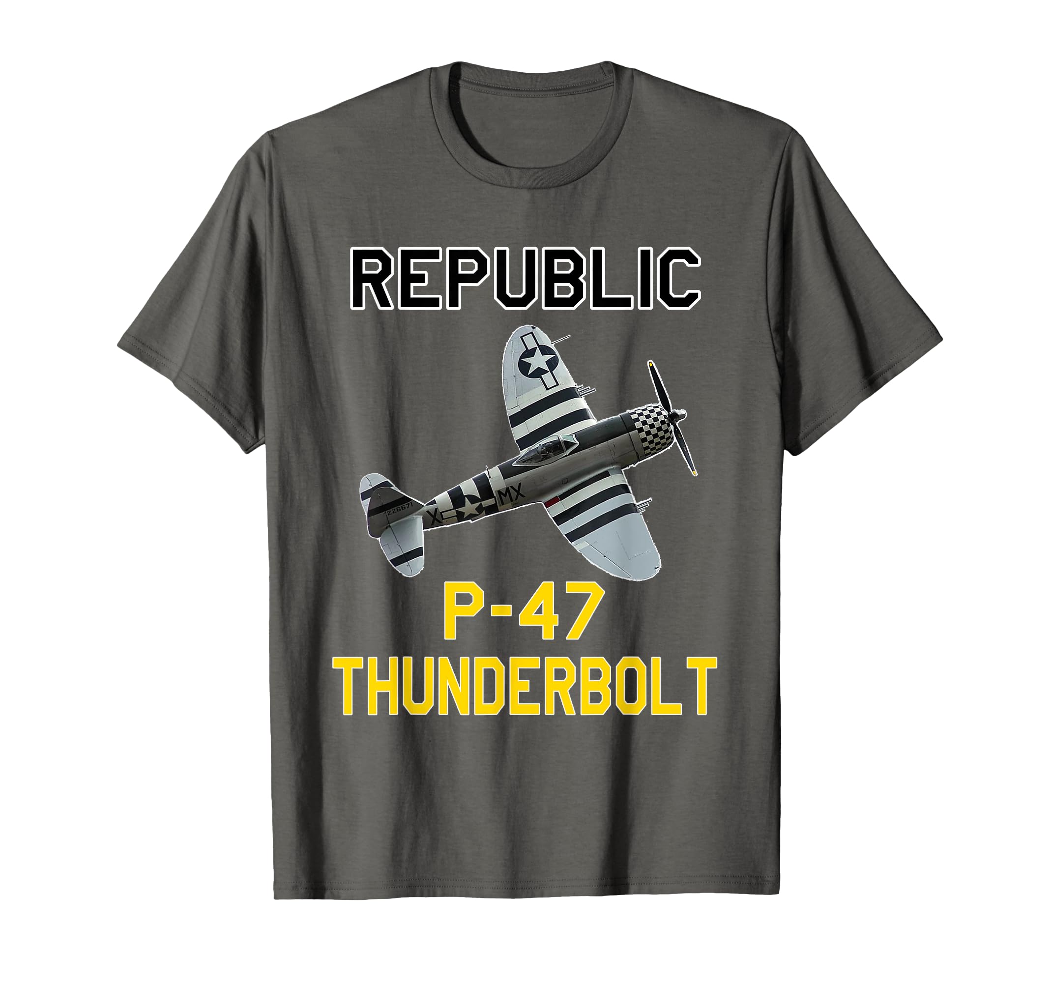 P-47 Thunderbolt "The Jug" WW2 Airplane History T-Shirt T-Shirt