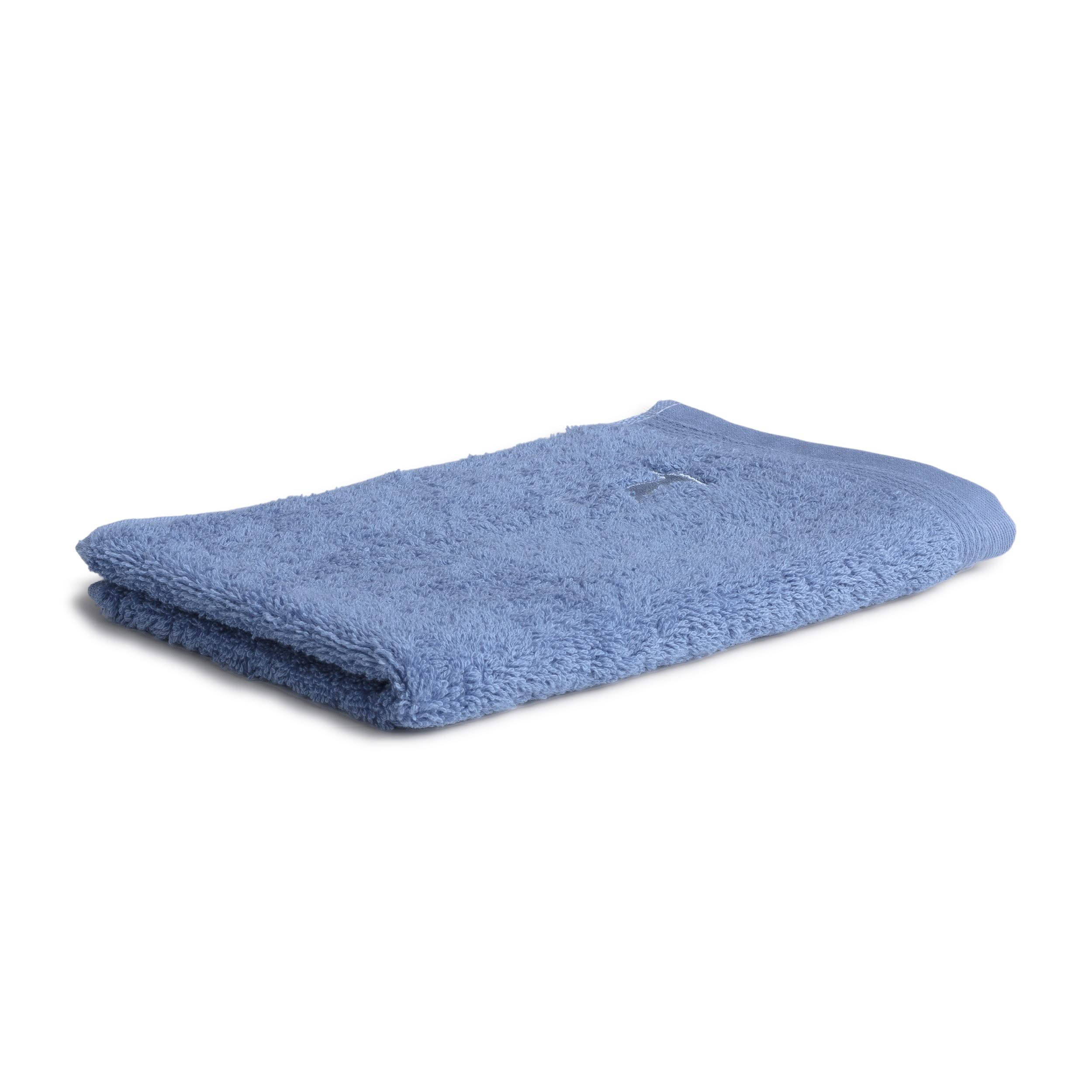 möve Superwuschel guest towel 30 x 50 cm made of 100% cotton, cornflower