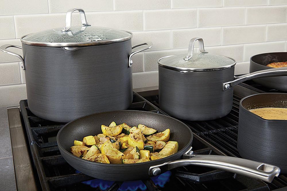 Calphalon 2 Piece Classic Nonstick Frying Pan Set, Grey: Kitchen & Dining