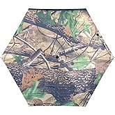 MRMIAN Military Camouflage Camo Forest Folding Umbrella for Rain Sun Travel Mini Lightweight Compact Umbrellas