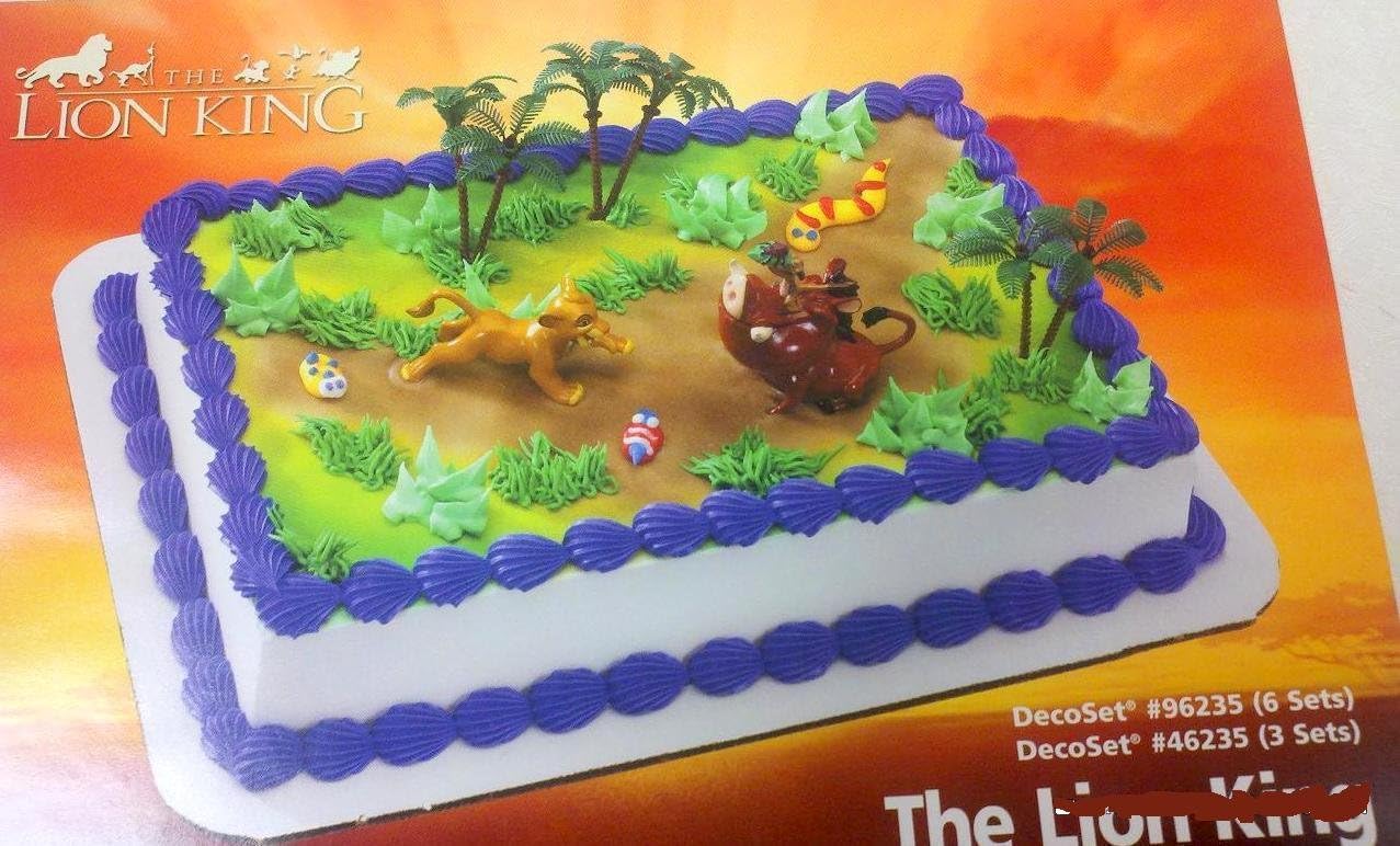 Amazon Com Lion King Party Birthday Simba Pumba Cake Decoration