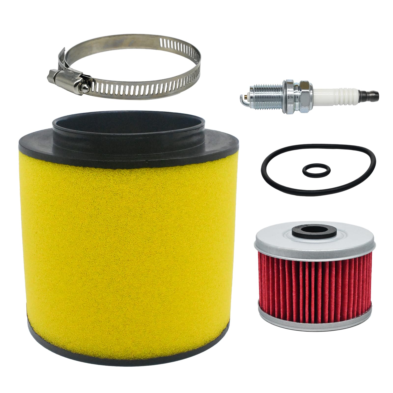 Photo 1 of Eamonhigh 17254-HN1-000 Foreman 500 Air & Oil Filter Replacement for Honda Rubicon 500 TRX500F TRX500FA TRX500FM Rancher 420 TRX420 2014-2016 Rincon 650 TRX650FA Sportrax 400 with Spark Plug