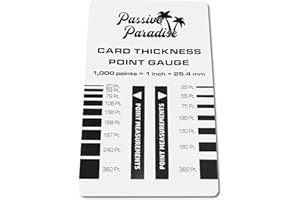 Passive Paradise Card Thickness Point Gauge Tool - Trading Card Top Loader & Magnetic Card Holder Thickness Measuring Guide