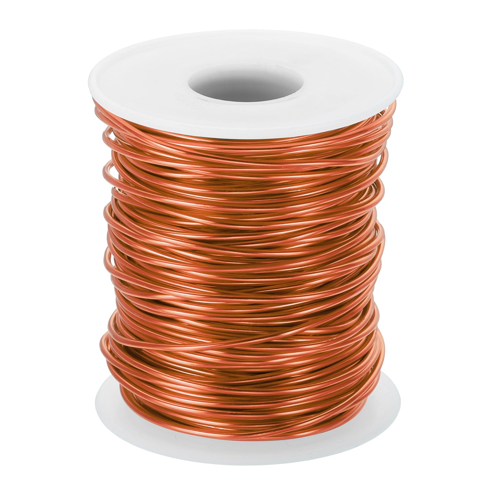 PATIKIL 15 Gauge 1.5mm Aluminum Craft Wire, 98.4 Ft Metal Wire Armature Bendable Wire for Jewelry Making Metal Wrap DIY, Orange