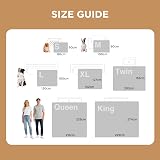 LE SURE Waterproof Dog Blanket 100x80cm Fleece Plush Reversible Grey view 5