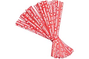 FEATUMAN Red Kraft Paper Twist Ties Reusable, 700 Pcs Bread Ties Twisty-Ties, 3.5 Inch Long Bulk Twist Ties, Colored Twist Ties for Treat Bags, Craft Projects, Birthday, Halloween, Household and Office Use