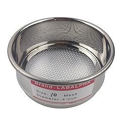 LABALPHA 10 Mesh Lab Sieves, Test Sieve #10