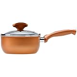 RAVELLI Italia Linea 20 Non Stick Saucepan with a lid, 1 Quart
