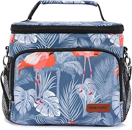 Fandare Mode Sac Isotherme Repas Dejeuner Portable Sac Repas Bandouliere Grande Capacite Homme Femme Enfant Ecole Bureau Campings Pique Nique Lunch Bag Impermeable Polyester Bleu Amazon Fr Bagages