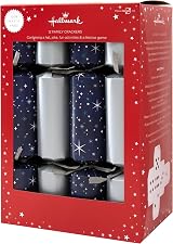 Hallmark Christmas Crackers 12 Pack 2 Silver & Blue Starry Designs Snakes & view 4
