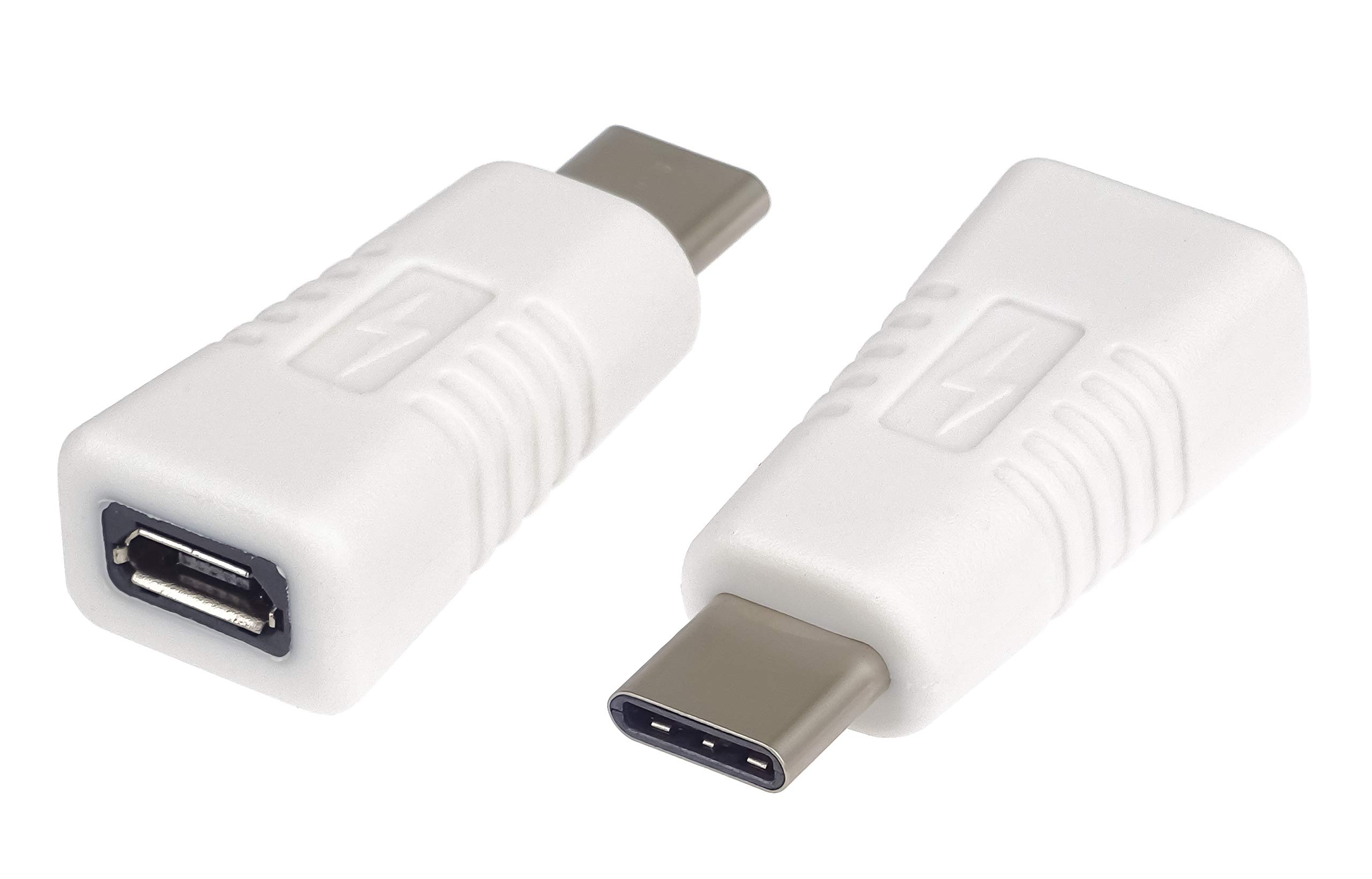 PremiumCord USB 3.2C to Micro USB Male to Female Adapter M/F White