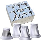 Feenynic 4Pack Replacement Filters Compatible with AOHPEGN, IYOFINE, HRYCF, Piwosa, Houscly, Saker, Sakerplus, Yomile, Fanisic, Ekbas, Seyicot, AUXTUR, WINWEND Vac Etc., 3Pack Hepa and a Steel one.