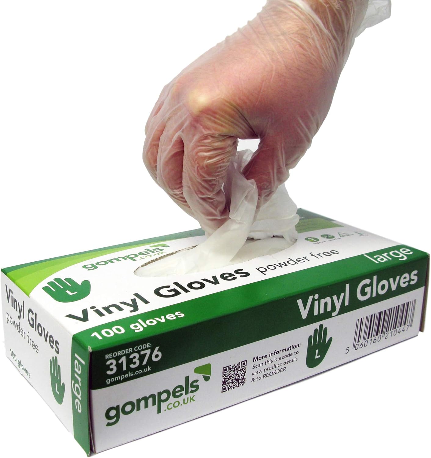 Gompels PowderFree Vinyl Gloves Medium 10 x 100 Amazon.co.uk Health