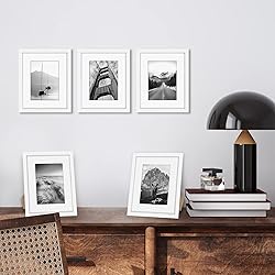 Americanflat 8x10 Picture Frame Set of 5 in White