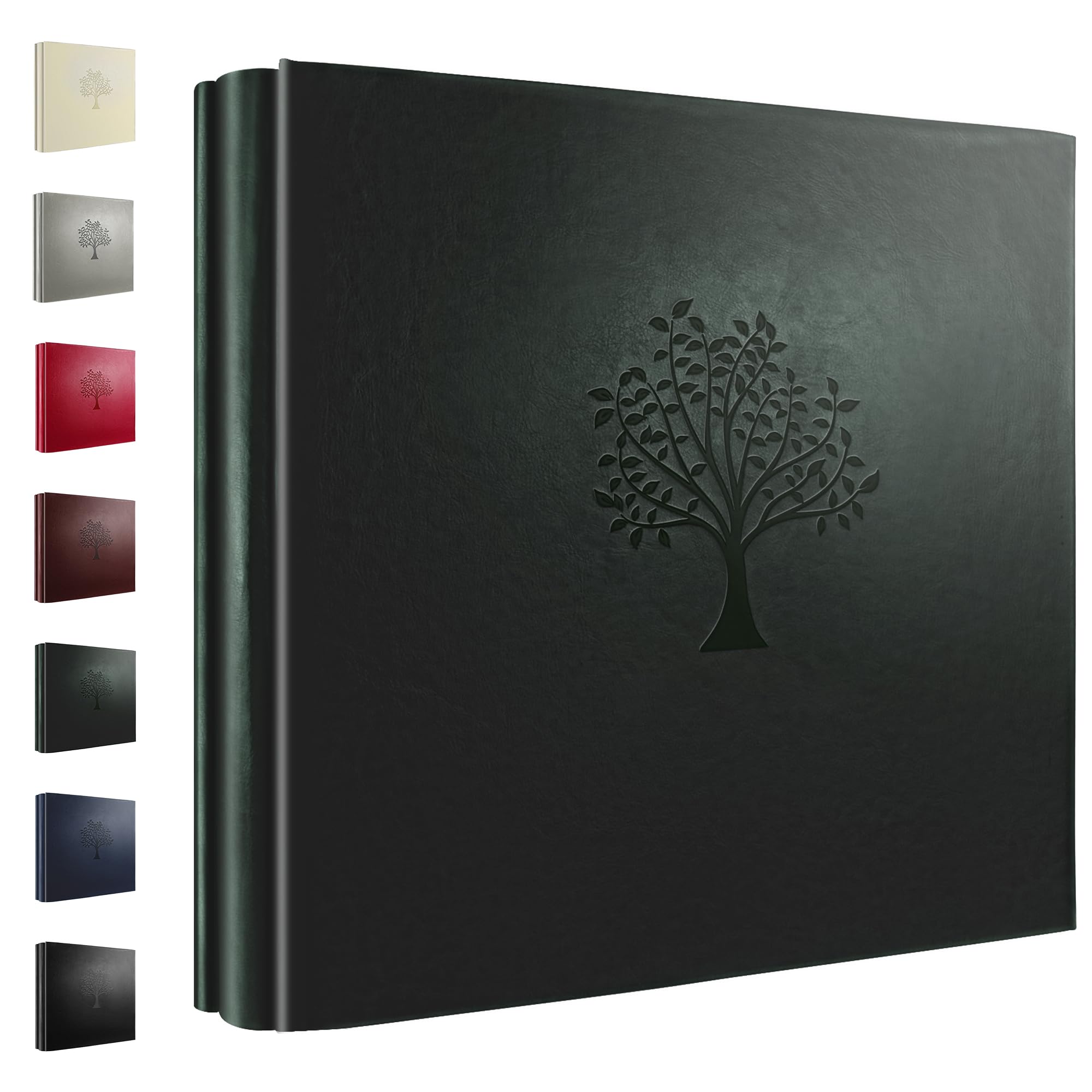 Rdylymx Photo Album 6 x 4 600 Pockets Photos, Dark Green Picture Album, Large Capacity Leather Cover Photo Book，Holds Landscape and Portrait Only 10x15cm Photos