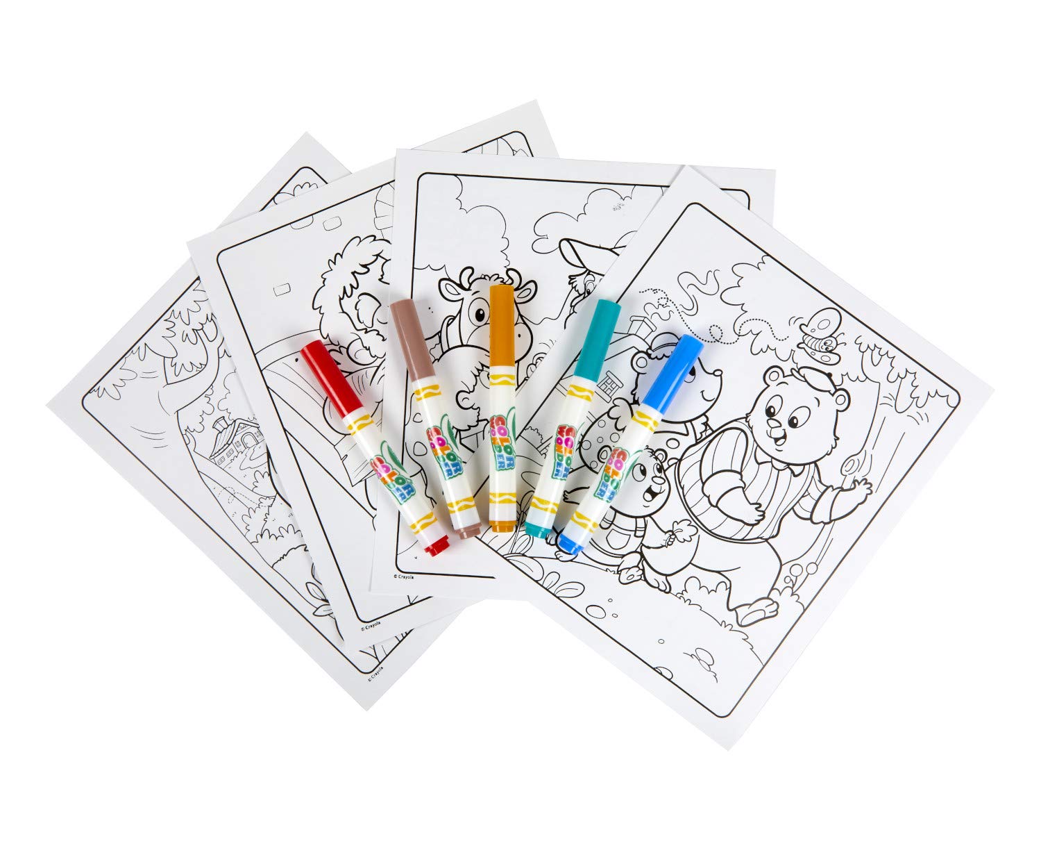 Crayola Color Wonder Fairytales (18 Pages), Mess Free Coloring for Kids & Toddlers, Kids Gifts, Invisible Ink Markers, Ages 3+